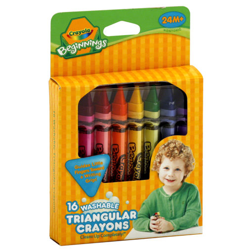 Picture of CRAYOLA TRIANGULAR WAX CRAYONS X16